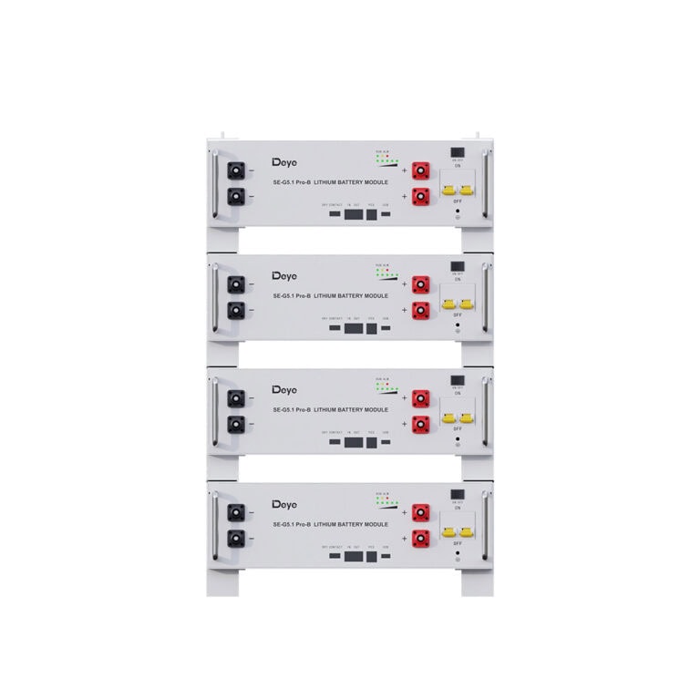 Deye SE-G5.1 Pro-B 5.12kWh Low Voltage LFP Rack Battery Module front view