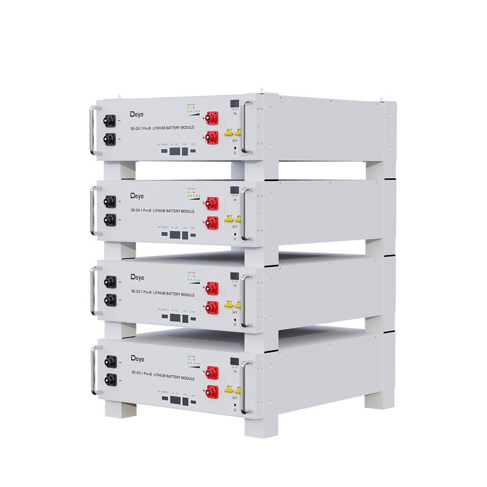 Deye SE-G5.1 Pro-B 5.12kWh Low Voltage LFP Rack Battery Module angled view